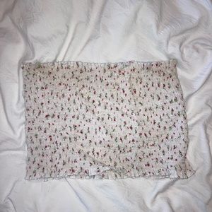 Brandy Melville Floral Crop Top
